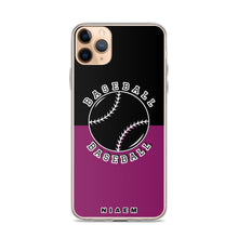 Load image into Gallery viewer, Baseball iPhone Case (Black &amp; Pink 6)