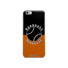 Load image into Gallery viewer, Baseball iPhone Case (Black &amp; Brown 1)