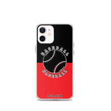 Load image into Gallery viewer, Baseball iPhone Case (Black &amp; Red 1)
