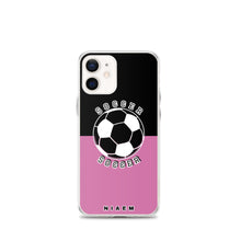 Load image into Gallery viewer, Soccer iPhone Case (Black &amp; Pink 1)