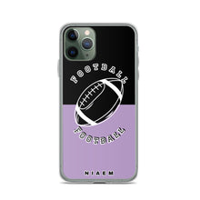 Load image into Gallery viewer, American Football iPhone Case (Black &amp; Purple 2)