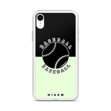 Load image into Gallery viewer, Baseball iPhone Case (Black &amp; Green 2)