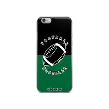 Load image into Gallery viewer, American Football iPhone Case (Black &amp; Green 1)