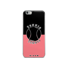 Load image into Gallery viewer, Tennis iPhone Case (Black &amp; Pink 2)