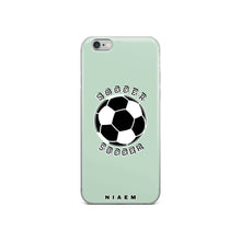 Load image into Gallery viewer, Soccer iPhone Case (Green 5)