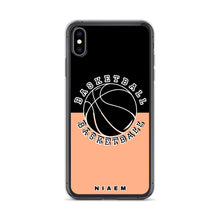Load image into Gallery viewer, Basketball iPhone Case (Black &amp; Orange 2)