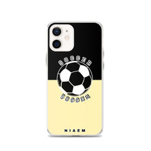 Load image into Gallery viewer, Soccer iPhone Case (Black &amp; Yellow 2)