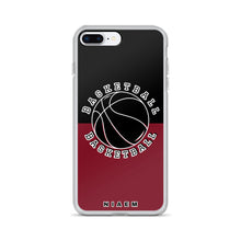 Load image into Gallery viewer, Basketball iPhone Case (Black &amp; Red 2)