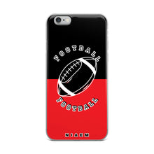 Load image into Gallery viewer, American Football iPhone Case (Black &amp; Red 1)