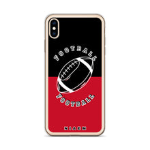 Load image into Gallery viewer, American Football iPhone Case (Black &amp; Red)