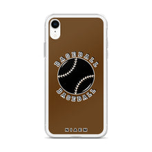 Load image into Gallery viewer, Baseball iPhone Case (Brown)