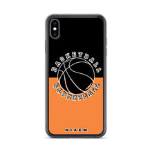 Load image into Gallery viewer, Basketball iPhone Case (Black &amp; Orange 1)