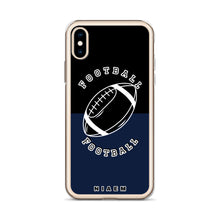 Load image into Gallery viewer, American Football iPhone Case (Black &amp; Navy)