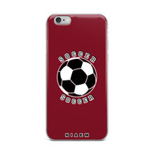 Load image into Gallery viewer, Soccer iPhone Case (Red 2)