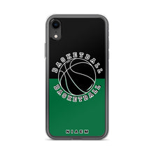 Load image into Gallery viewer, Basketball iPhone Case (Black &amp; Green 1)
