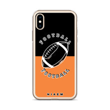Load image into Gallery viewer, American Football iPhone Case (Black &amp; Orange 1)