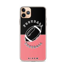 Load image into Gallery viewer, American Football iPhone Case (Black &amp; Pink 2)