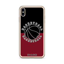 Load image into Gallery viewer, Basketball iPhone Case (Black &amp; Red 2)