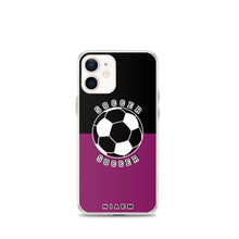 Load image into Gallery viewer, Soccer iPhone Case (Black &amp; Pink 6)