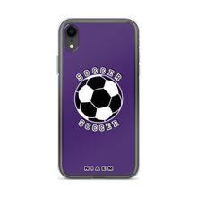 Load image into Gallery viewer, Soccer iPhone Case (Purple)