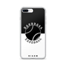 Load image into Gallery viewer, Baseball iPhone Case (Black &amp; White)