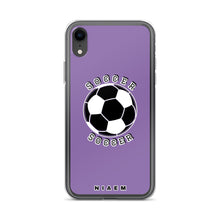 Load image into Gallery viewer, Soccer iPhone Case (Purple 1)