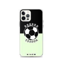 Load image into Gallery viewer, Soccer iPhone Case (Black &amp; Green 2)