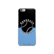 Load image into Gallery viewer, Baseball iPhone Case (Black &amp; Blue 1)