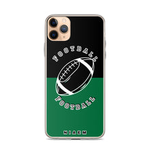 Load image into Gallery viewer, American Football iPhone Case (Black &amp; Green 1)