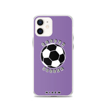 Load image into Gallery viewer, Soccer iPhone Case (Purple 1)