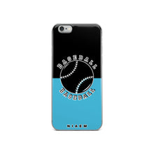 Load image into Gallery viewer, Baseball iPhone Case (Black &amp; Blue 7)