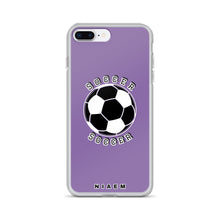Load image into Gallery viewer, Soccer iPhone Case (Purple 1)