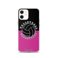 Load image into Gallery viewer, Volleyball iPhone Case (Black &amp; Pink)