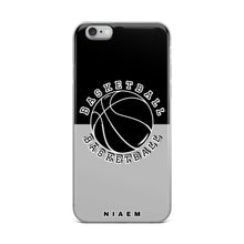 Load image into Gallery viewer, Basketball iPhone Case (Black &amp; Grey 2)