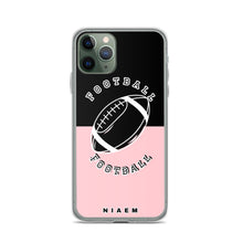 Load image into Gallery viewer, American Football iPhone Case (Black &amp; Pink 3)
