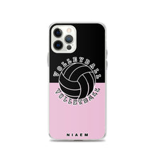 Load image into Gallery viewer, Volleyball iPhone Case (Black &amp; Pink 4)