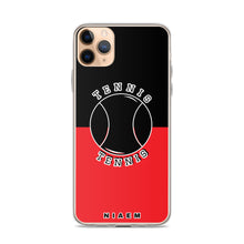 Load image into Gallery viewer, Tennis iPhone Case (Black &amp; Red 1)