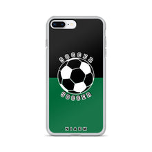 Load image into Gallery viewer, Soccer iPhone Case (Black &amp; Green 1)