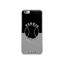 Load image into Gallery viewer, Tennis iPhone Case (Black &amp; Grey 1)