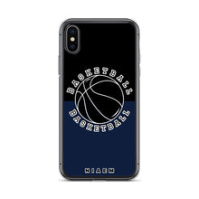 Load image into Gallery viewer, Basketball iPhone Case (Black &amp; Navy)