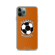 Load image into Gallery viewer, Soccer iPhone Case (Brown 1)