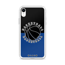 Load image into Gallery viewer, Basketball iPhone Case (Black &amp; Blue 2)