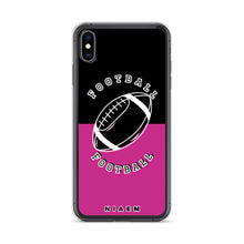 Load image into Gallery viewer, American Football iPhone Case (Black &amp; Pink)
