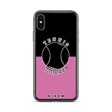 Load image into Gallery viewer, Tennis iPhone Case (Black &amp; Pink 1)