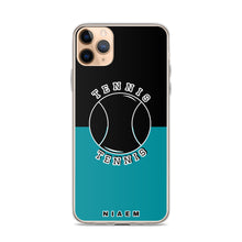 Load image into Gallery viewer, Tennis iPhone Case (Black &amp; Blue 3)