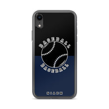 Load image into Gallery viewer, Baseball iPhone Case (Black &amp; Navy)