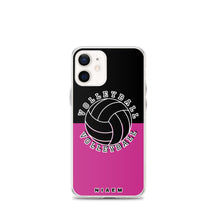 Load image into Gallery viewer, Volleyball iPhone Case (Black &amp; Pink)