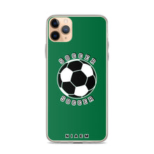 Load image into Gallery viewer, Soccer iPhone Case (Green 1)