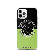 Load image into Gallery viewer, Basketball iPhone Case (Black &amp; Green 3)