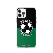 Load image into Gallery viewer, Soccer iPhone Case (Black &amp; Green 1)